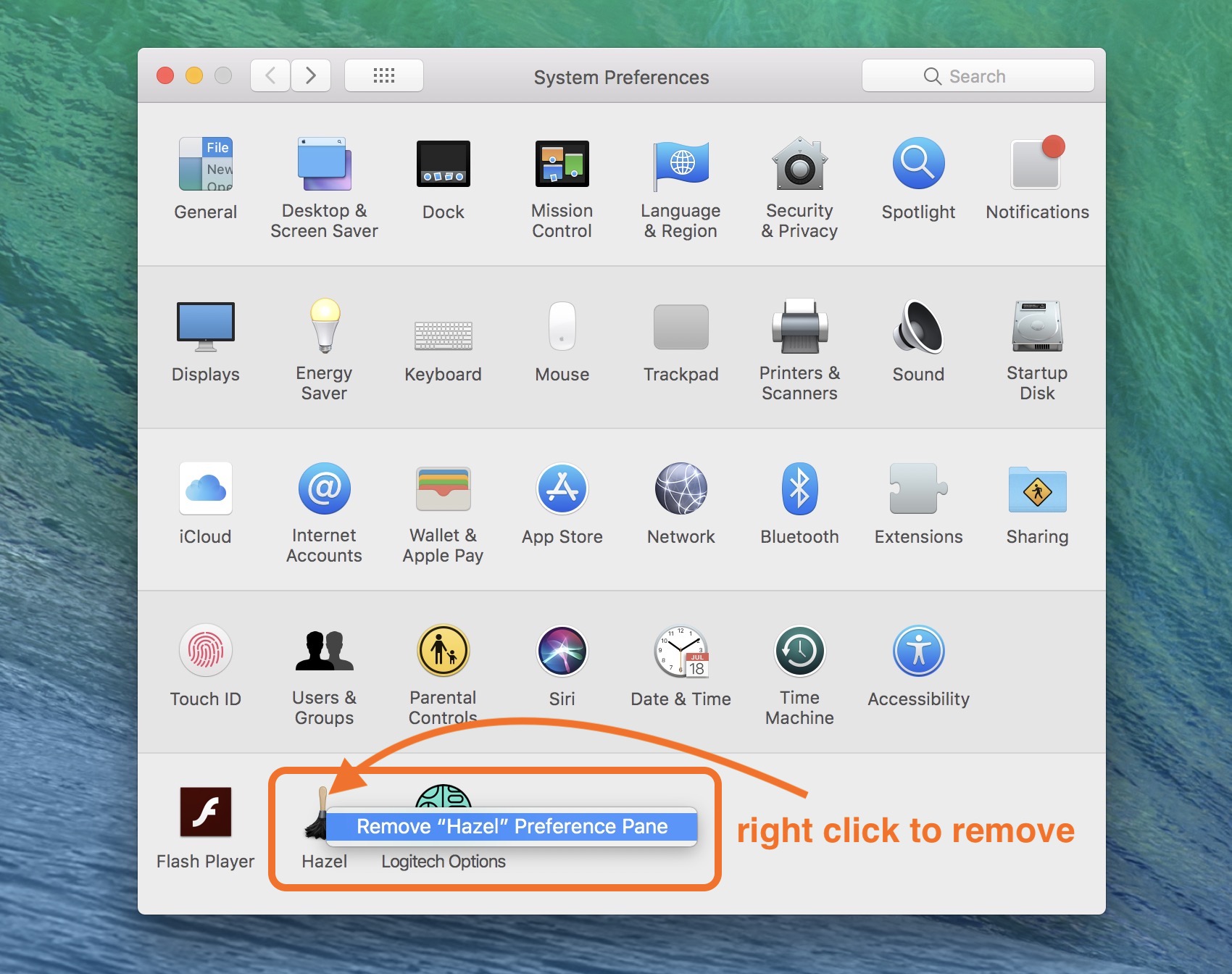 delete apps on mac that are required for osx